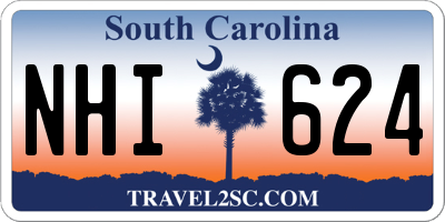 SC license plate NHI624