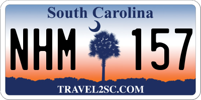 SC license plate NHM157