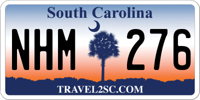 SC license plate NHM276