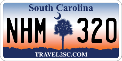 SC license plate NHM320