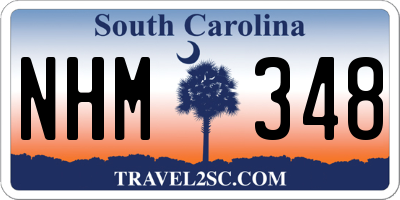 SC license plate NHM348