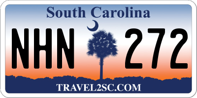 SC license plate NHN272