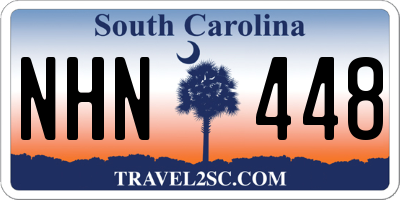 SC license plate NHN448