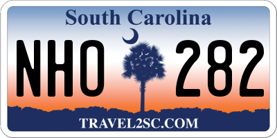 SC license plate NHO282