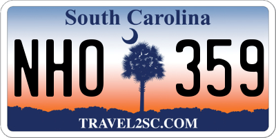 SC license plate NHO359