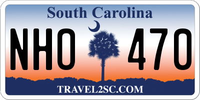 SC license plate NHO470