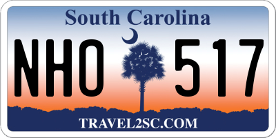 SC license plate NHO517