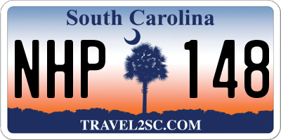 SC license plate NHP148