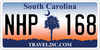 SC license plate NHP168