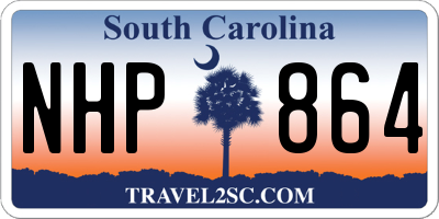 SC license plate NHP864