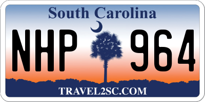SC license plate NHP964