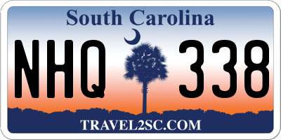 SC license plate NHQ338