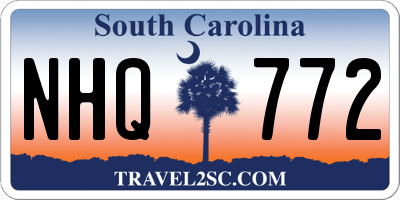 SC license plate NHQ772