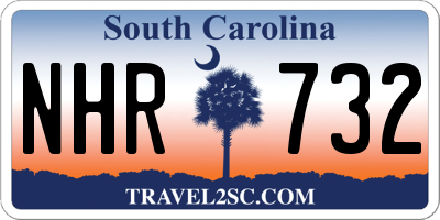 SC license plate NHR732