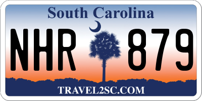 SC license plate NHR879