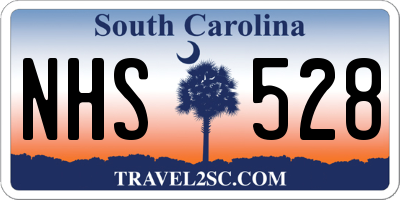 SC license plate NHS528