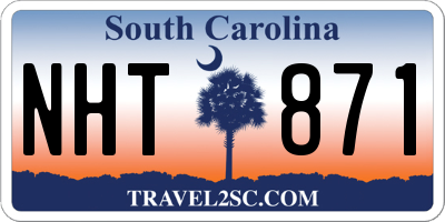 SC license plate NHT871