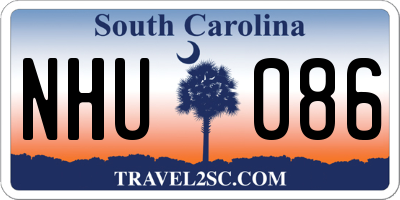 SC license plate NHU086