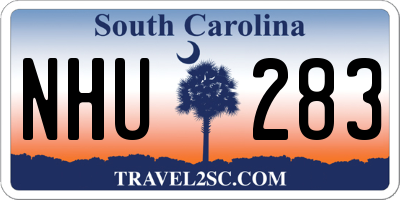 SC license plate NHU283