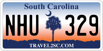 SC license plate NHU329