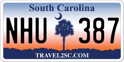 SC license plate NHU387