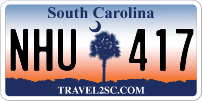 SC license plate NHU417