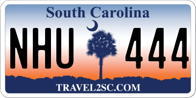 SC license plate NHU444