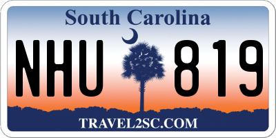 SC license plate NHU819