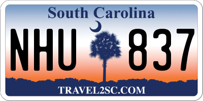 SC license plate NHU837