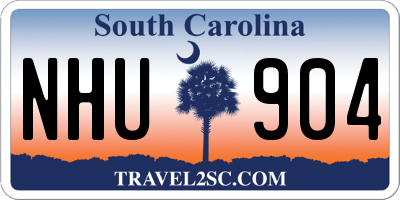 SC license plate NHU904