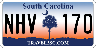 SC license plate NHV170