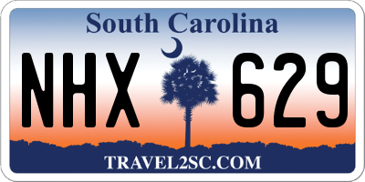 SC license plate NHX629