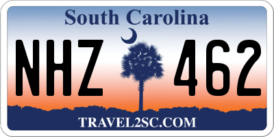 SC license plate NHZ462