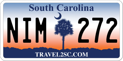 SC license plate NIM272