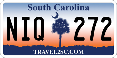 SC license plate NIQ272