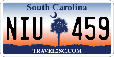 SC license plate NIU459