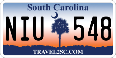SC license plate NIU548