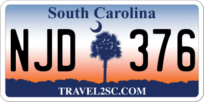 SC license plate NJD376