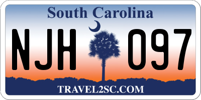 SC license plate NJH097