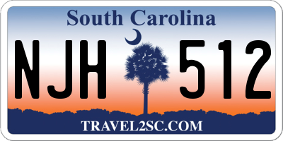 SC license plate NJH512