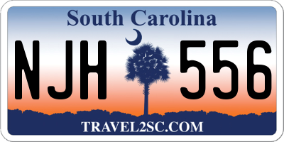 SC license plate NJH556