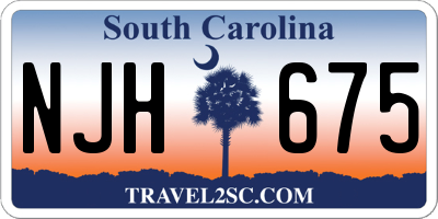 SC license plate NJH675