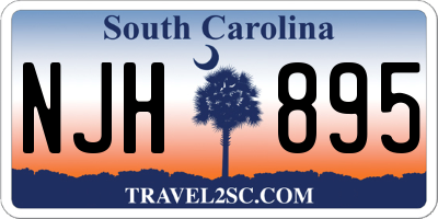 SC license plate NJH895