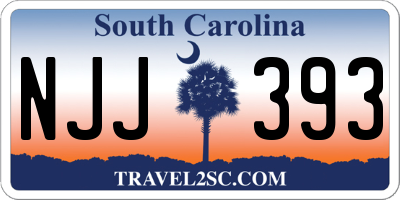 SC license plate NJJ393