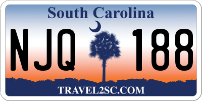 SC license plate NJQ188
