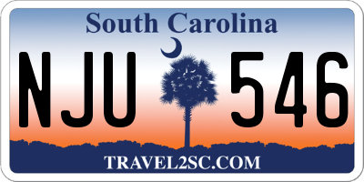 SC license plate NJU546