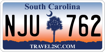 SC license plate NJU762