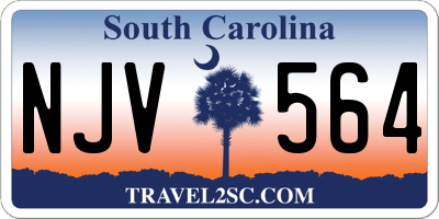 SC license plate NJV564