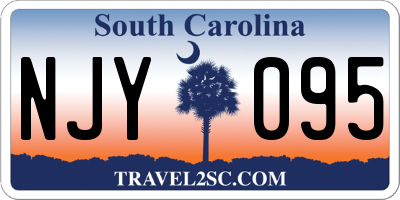 SC license plate NJY095