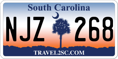 SC license plate NJZ268